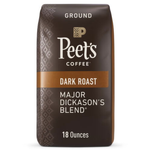 Peet's Coffee Major Dickason's Blend, Dark Roast Ground Coffee