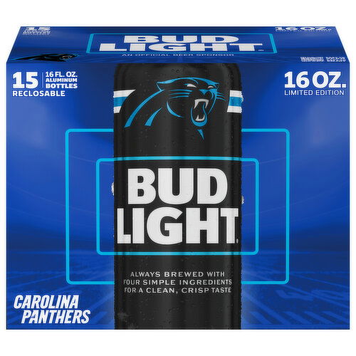 Bud Light Carolina Panthers Beer