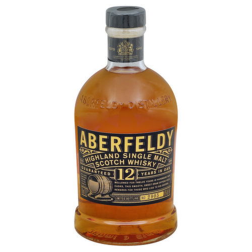 Dewars Aberfeldy Whisky, Scotch, Highland Single Malt