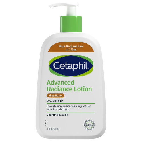 Cetaphil Lotion, Radiance, Advanced, Shea Butter