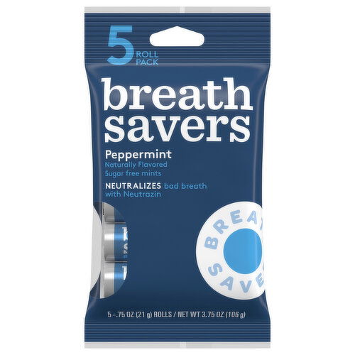 Breath Savers Mints, Sugar Free, Peppermint