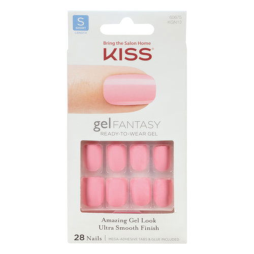 Kiss Gel Fantasy Nails, Fresh Air KGN13, Short Length