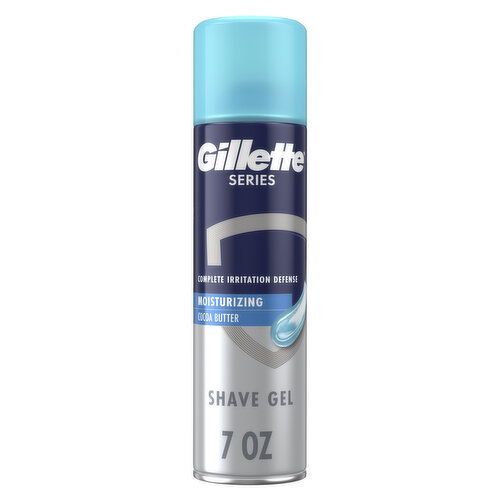 Gillette Series Moisturizing Shave Gel for men with Cocoa Butter