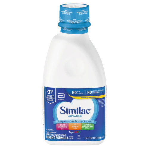 Similac Advance Advance Infant Formula with Iron, Milk-Based, OptiGro