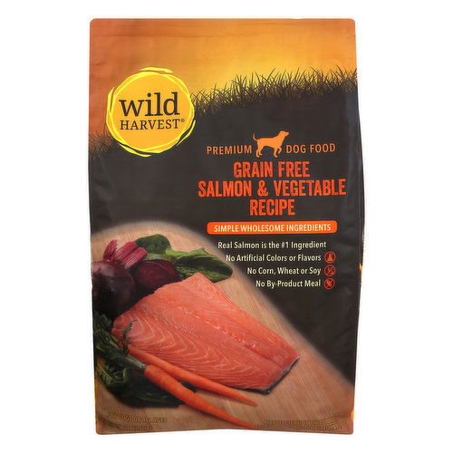 Wild Harvest Dog Food, Premium, Grain-Free, Salmon & Vegetable Recipe