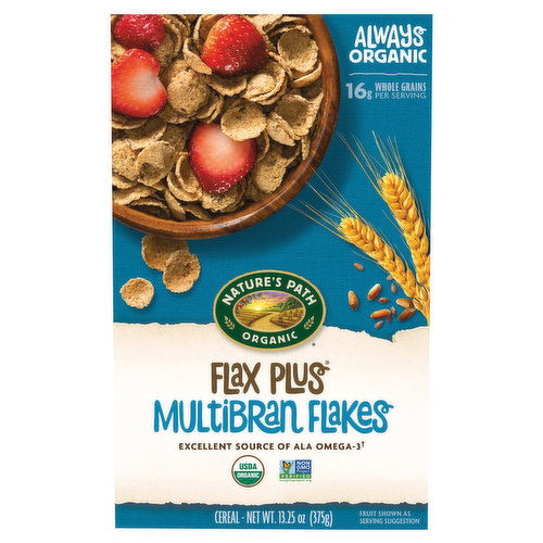 Nature's Path Organic Flax Plus Cereal, Multibran Flakes