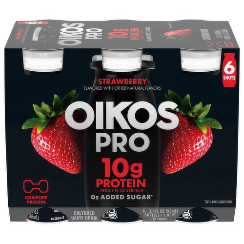 Oikos Pro Dairy Drink, Cultured, Strawberry