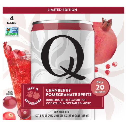 Q Non Alcoholic Cranberry Pomegranate Spritz