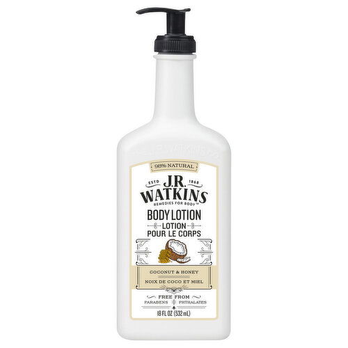 J.R. Watkins Body Lotion, Coconut & Honey