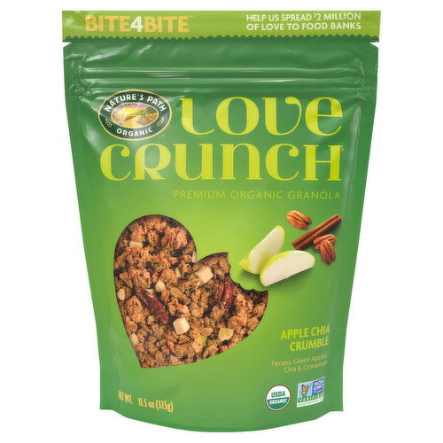 Nature's Path Organic Love Crunch Granola, Organic, Premium, Apple Chia Crumble