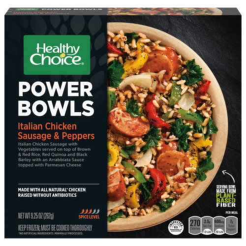 Healthy Choice Power Bowls, Italian Chicken Sausage & Peppers