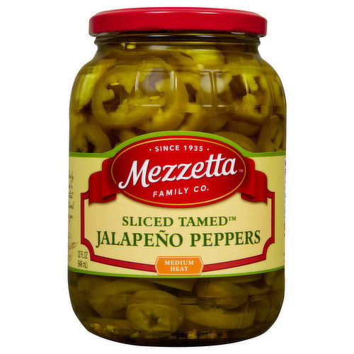 Mezzetta Sliced Tamed Jalapeno Peppers, Medium Heat