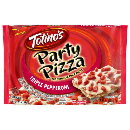 Totino's Triple Pepperoni Party Pizza