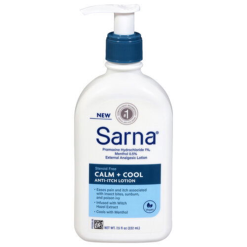 Sarna Anti-Itch Calm + Cool Steroid Free Lotion