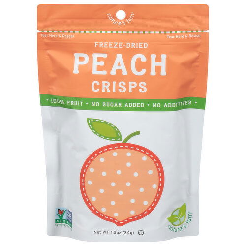 Nature's Turn Crisps, Peach, Freeze-Dried