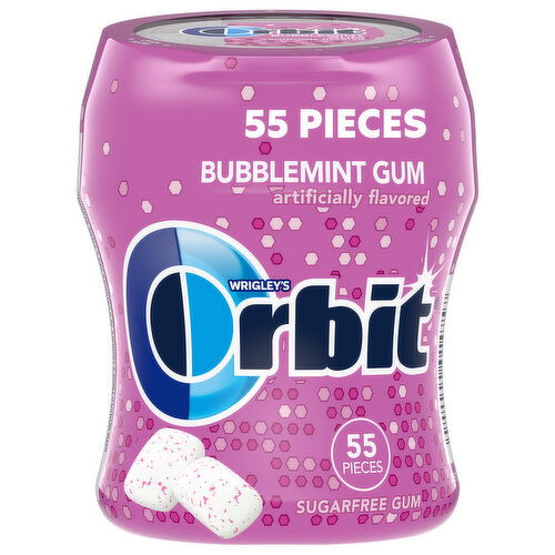 Orbit ORBIT Gum Bubblemint Sugar Free Chewing Gum Bottle