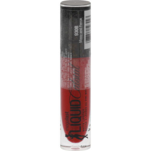 Wet n Wild MegaLast Liquid Catsuit Lipstick, Matte, Missy and Fierce 930B