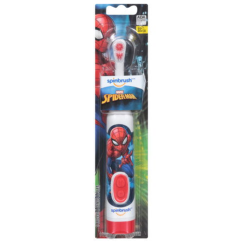 Spinbrush Powered Toothbrush, Spiderman, Soft