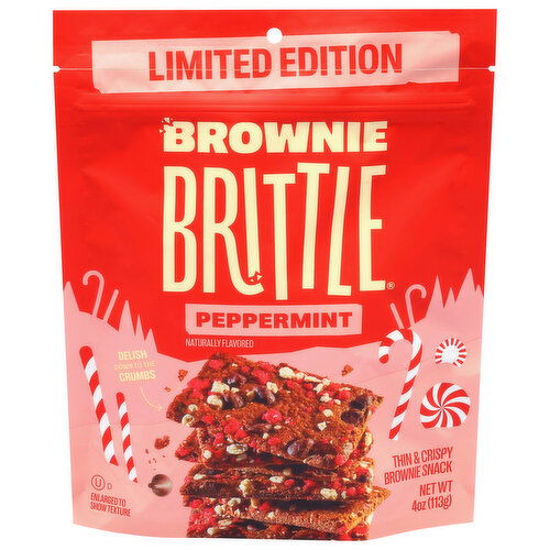 Brownie Brittle Thin & Crispy Peppermint Brownie Snack