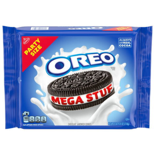 Oreo Mega Stuf Chocolate Sandwich Cookies Party Size