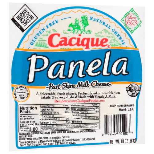 Cacique Cacique Cheese, Part Skim Milk, Panela