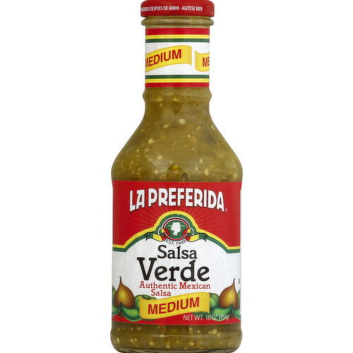 La Preferida Salsa, Verda, Medium