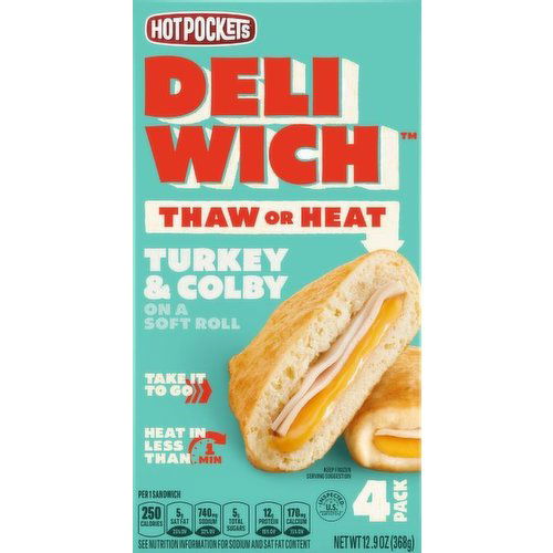 Hot Pockets Turkey and Colby Deliwich