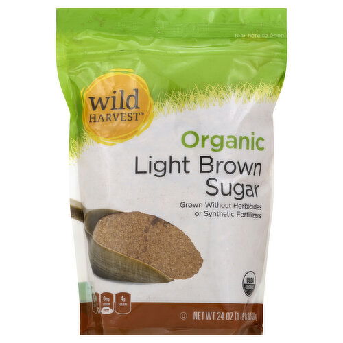 Wild Harvest Sugar, Organic, Light Brown