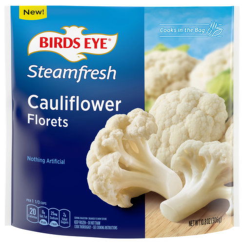 Birds Eye Steamfresh Cauliflower Florets, Frozen Vegetable