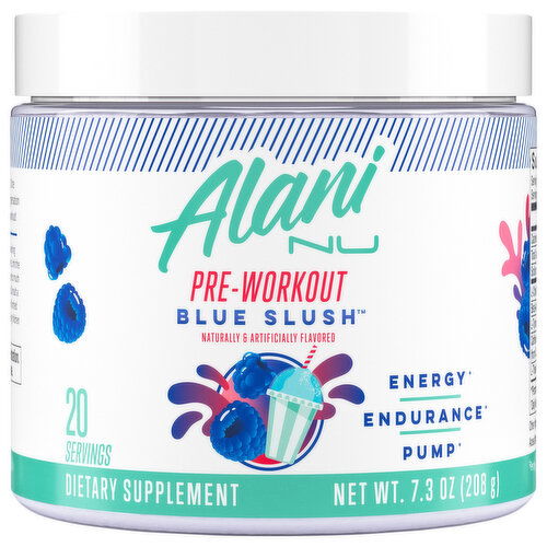 Alani Nu Pre-Workout, Blue Slush