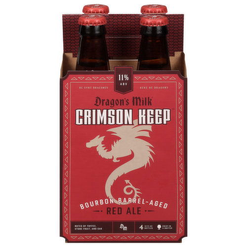 Dragon's Milk Crimson Keep Beer, Red Ale, Bourbon Barrel-Aged