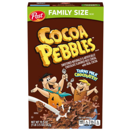 Cocoa Pebbles Cereal, Chocolate Flavored