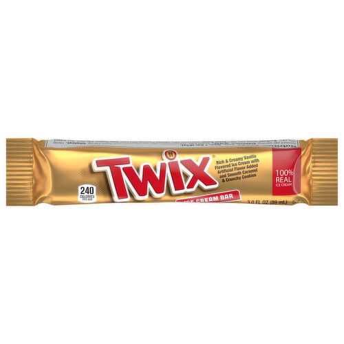 Twix Vanilla Flavored Ice Cream Bar