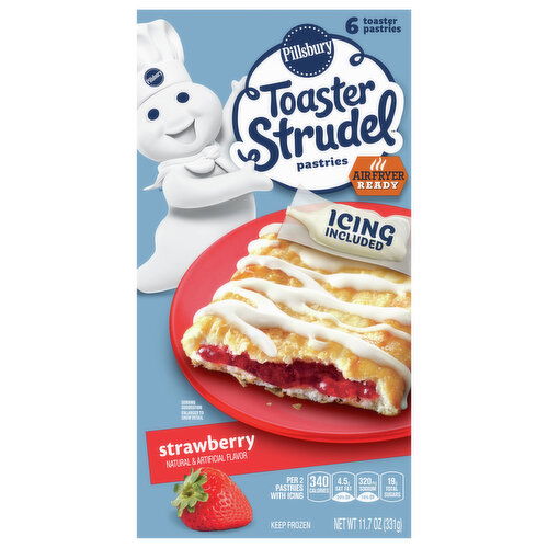 Pillsbury Toaster Strudel Strawberry Pastries