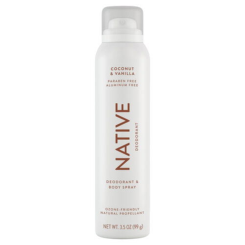 Native Coconut & Vanilla Deodorant & Body Spray