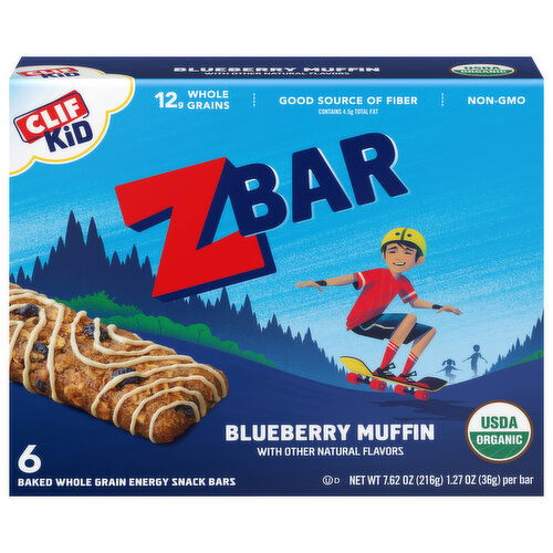 Zbar Energy Snack Bars, Blueberry Muffin