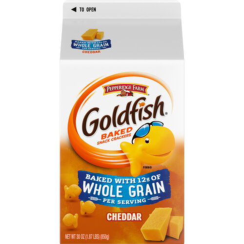 Pepperidge Farm® Goldfish® Baked with Whole Grain Baked with Whole Grain Cheddar Crackers