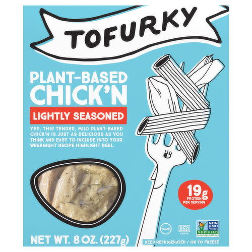 Tofurky Chick'n, Lightly Seasoned, Plant-Based