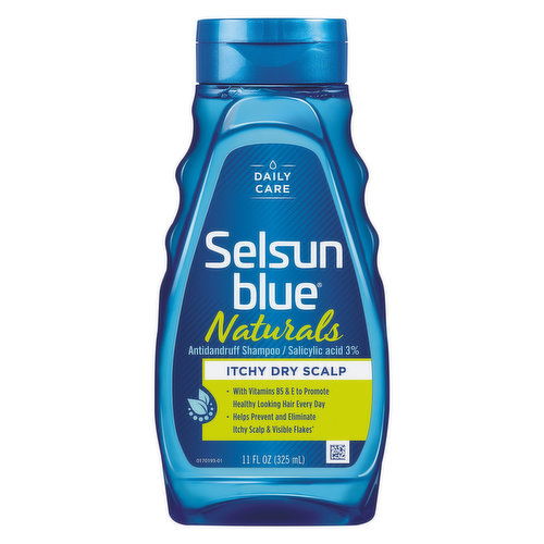 Selsun Blue Naturals Shampoo, Antidandruff, Itchy Dry Scalp