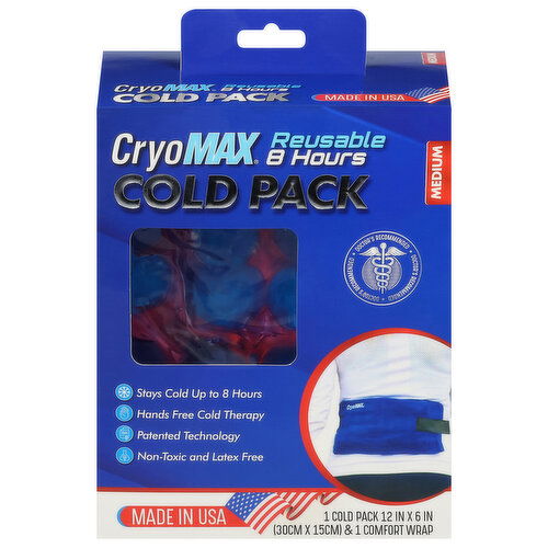 CryoMax Cold Pack, Medium, Reusable, 8 Hours