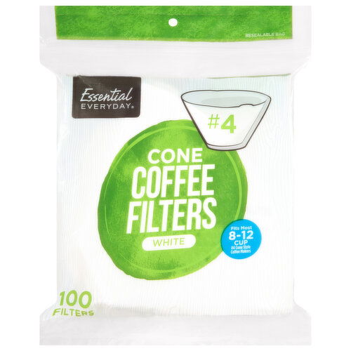 Essential Everyday White Cone Coffee Filters