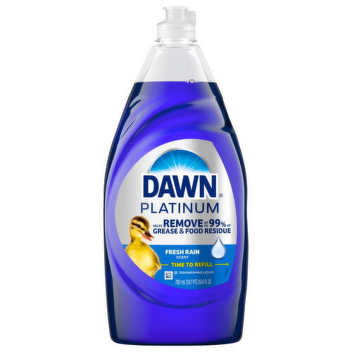 Dawn Platinum Fresh Rain Scent Dishwashing Liquid