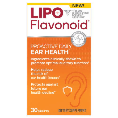 Lipo Flavonoid Ear Health, Proactive Daily, Caplets