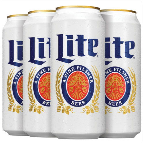 Miller Lite 6 Pack Cans