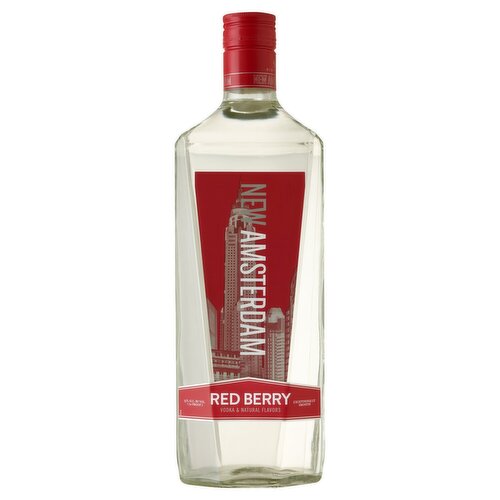 New Amsterdam Red Berry Flavored Vodka 1.75L  