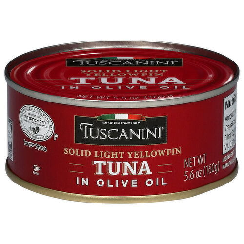 Tuscanini Solid Light Yellowfin Tuna in Olive Oil