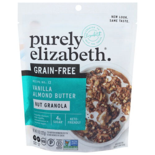 Purely Elizabeth Nut Granola, Grain-Free, Vanilla Almond Butter