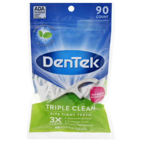 DenTek Floss Picks, Triple Clean