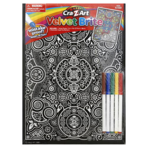 Cra-Z-Art Velvet Brite Poster Kit