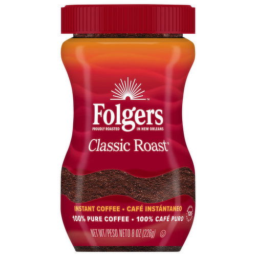 Folgers Coffee, Instant, Classic Roast